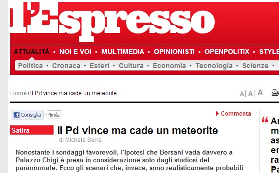 Il Pd vince ma cade un&nbsp;meteorite