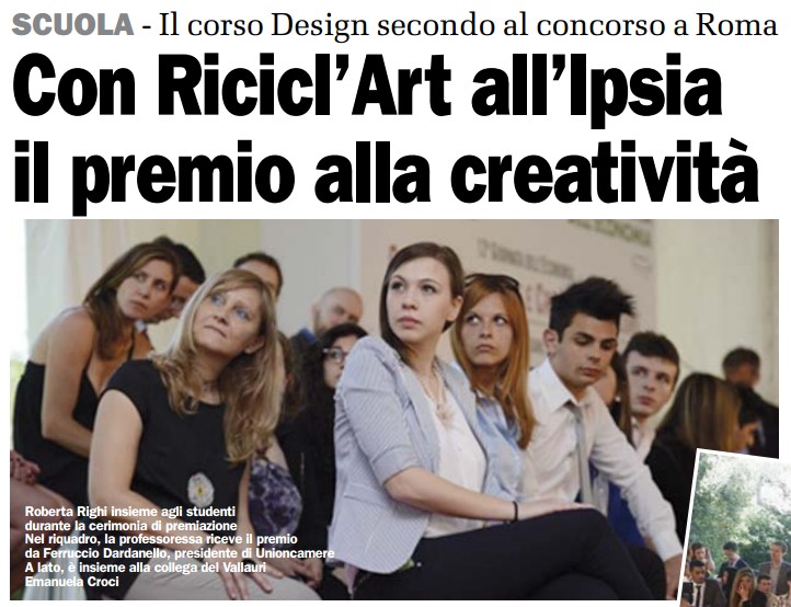 Voce: Con Ricicl’Art all’Ipsia il premio alla&nbsp;Creattività.
